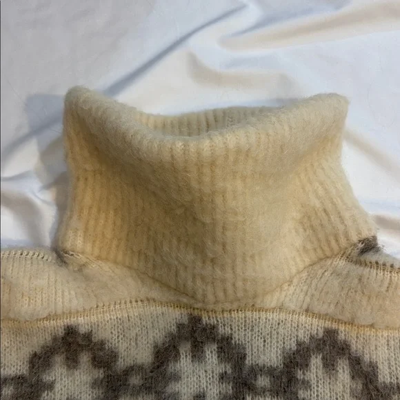 Vintage Ice Wool Icelandic Thick 100% Sheep’s Wool Thick Warm Sweater, Large - Picture 6 of 9